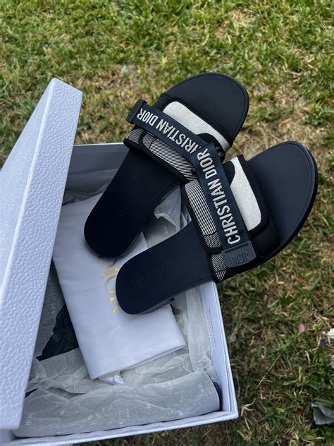 dior revolution slides orange|christian dior sandals.